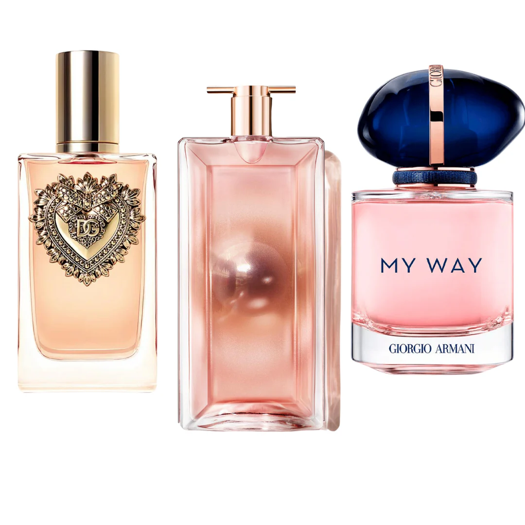 Pack 3 Parfums Dolce Gabbana Devotion, My Way Giorgio Armani, Lâncome Idôle (Eau Parfum)