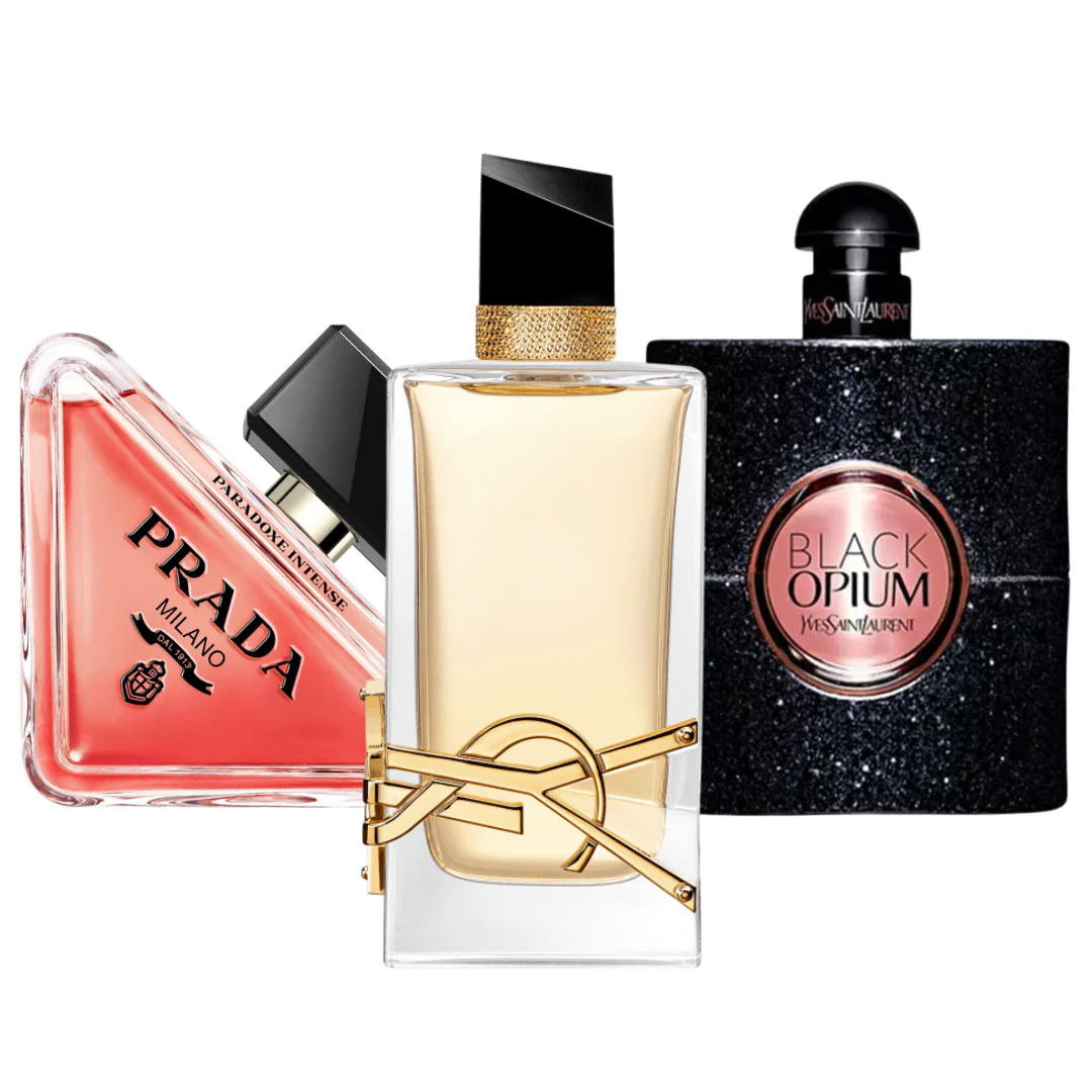 Pack 3 Parfums Prada Paradoxe, Black Opium Yves Saint Laurent, Libre (Eau de Parfum)