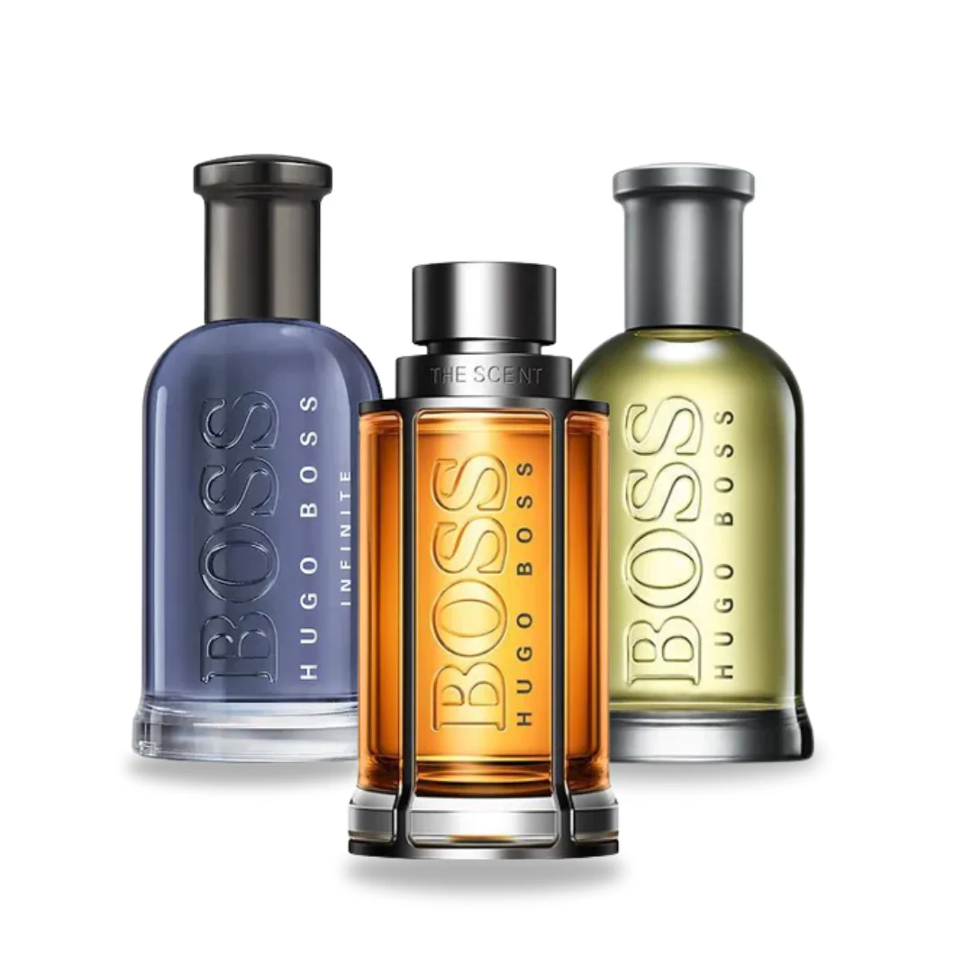 Pack 3 parfums BOSS THE SCENT, BOSS BOTTLED et BOTTLED INFINITE