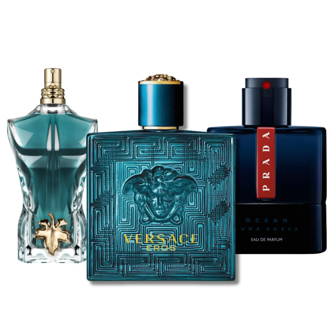 Pack 3 Parfums Prada Luna Rossa, Versace Eros, Le Beau (Eau De Parfum)