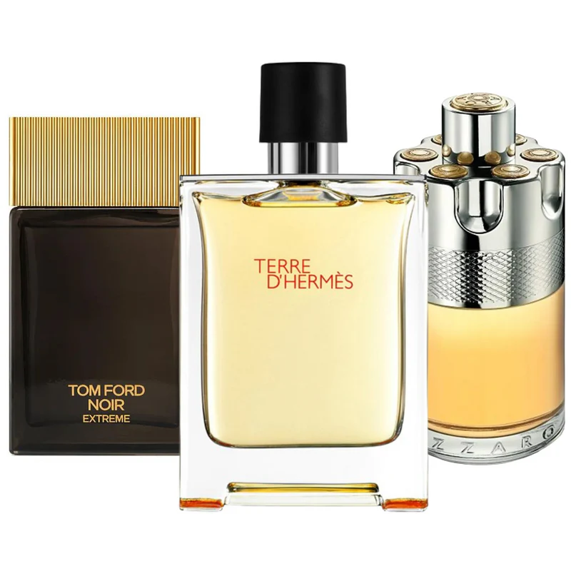 Pack 3 Parfums Terre d'Hermès, Azzaro Wanted, Tom Ford Noir Extreme (Eau de Parfum)